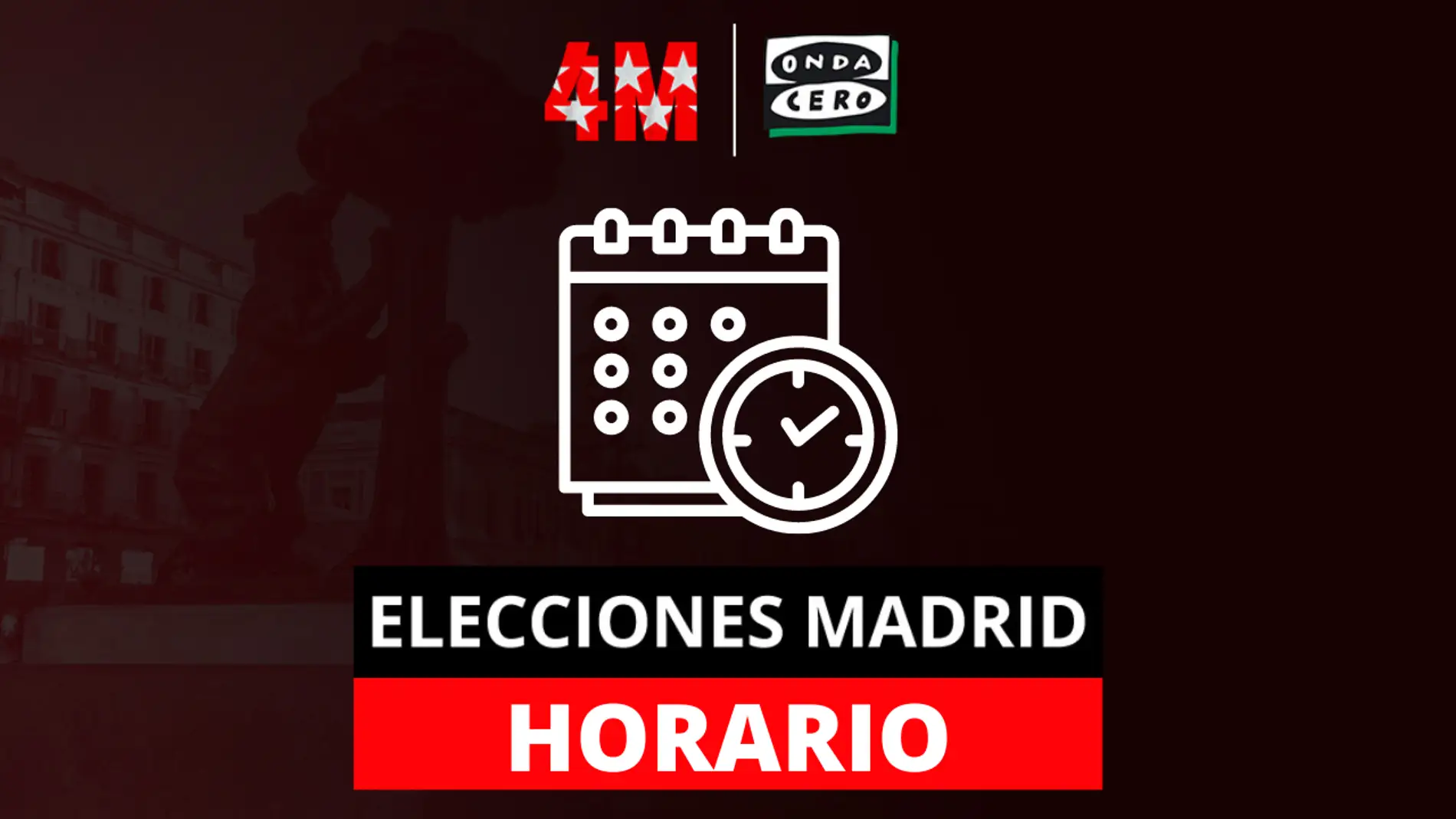 ¿A qué hora se conocerán los resultados de las elecciones en Madrid?