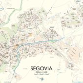 Plano del nuevo carril bici en Segovia