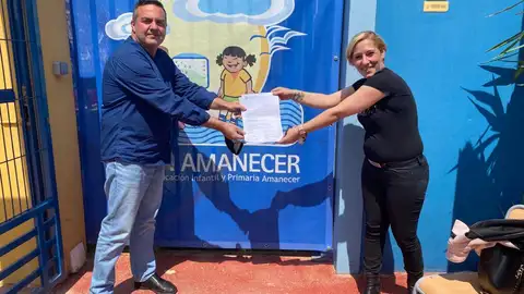 Nuestra compañera Mayte Vilaseca, habla con Sonia Terreros, secretaria general de la FAPA Gabriel Miró amanecer