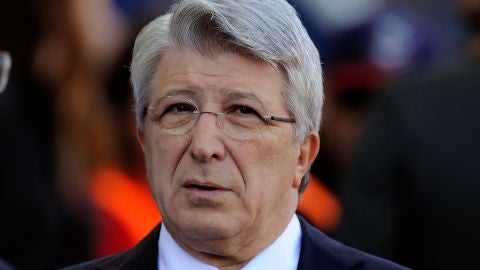 El presidente del Atl&eacute;tico de Madrid, Enrique Cerezo