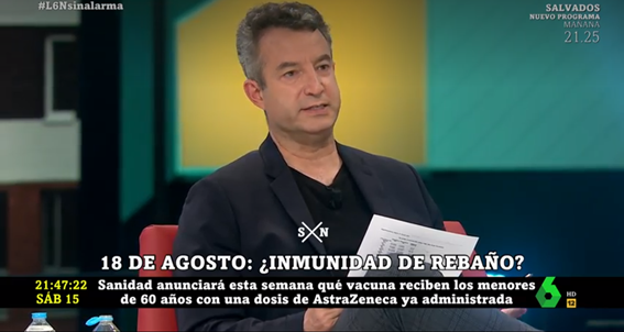 El doctor Carballo asegura que la decisión sobre la segunda dosis de AstraZeneca "ya está tomada": "Se va a poner Pfizer, seguro" El doctor Carballo asegura que la decisión sobre la segunda dosis de AstraZeneca "ya está tomada": "Se va a poner Pfizer, seguro"