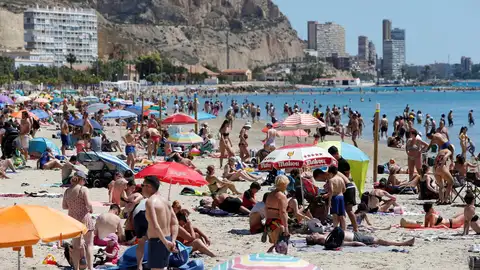Vista de la playa de Benidorm Vista de la playa de Benidorm