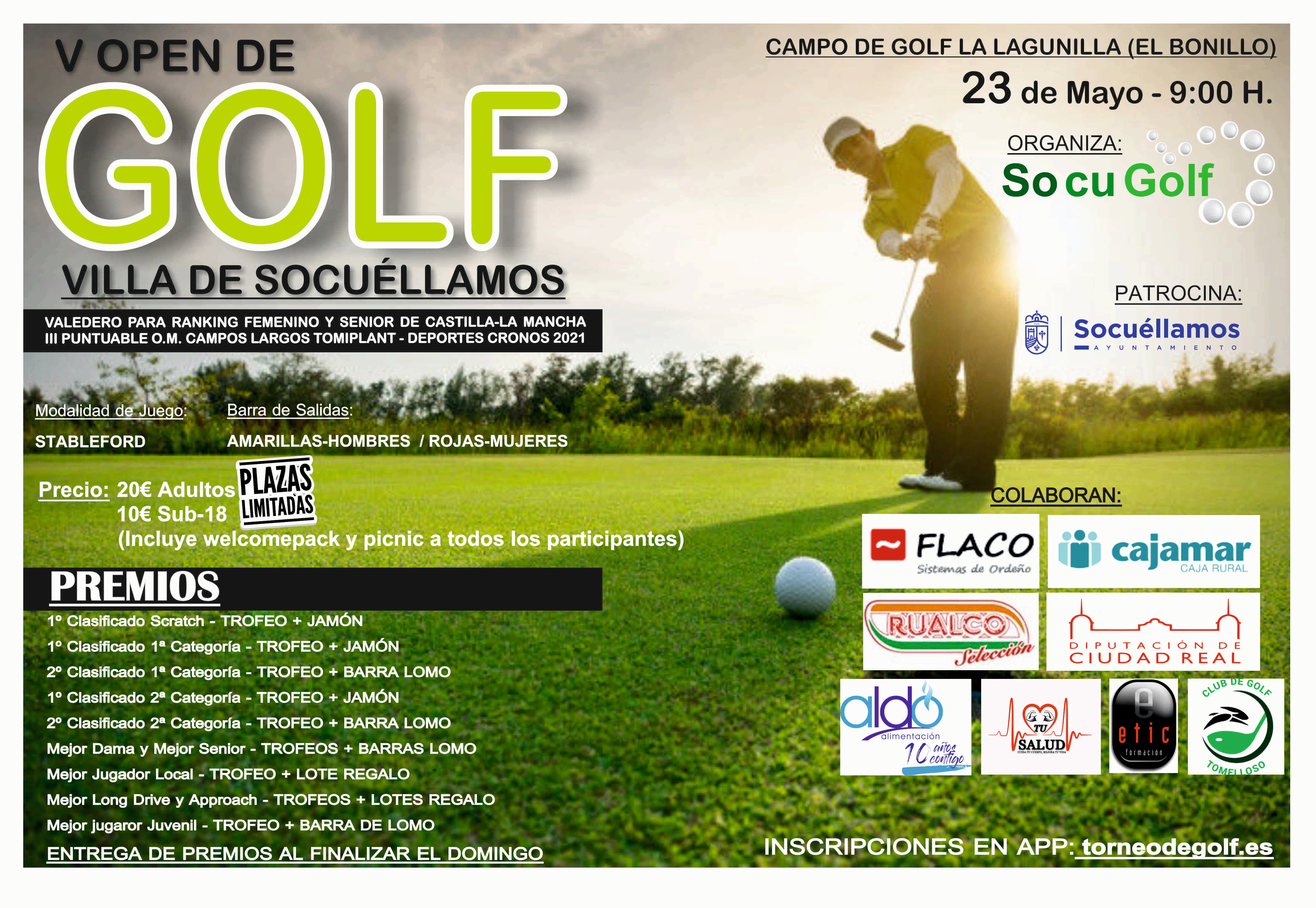 El Ayuntamiento y ‘Socugolf’ presentan el “V Open de Golf Villa de Socuéllamos” El Ayuntamiento y ‘Socugolf’ presentan el “V Open de Golf Villa de Socuéllamos”