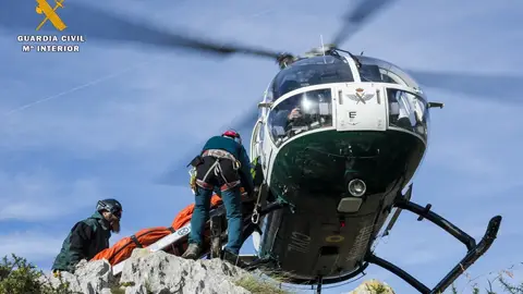 Rescatados dos montañeros en la cara norte del Espigüete Rescatados dos montañeros en la cara norte del Espigüete