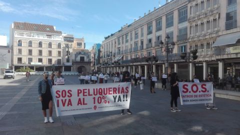 La concentración se ha celebrado en la Plaza Mayor La concentración se ha celebrado en la Plaza Mayor