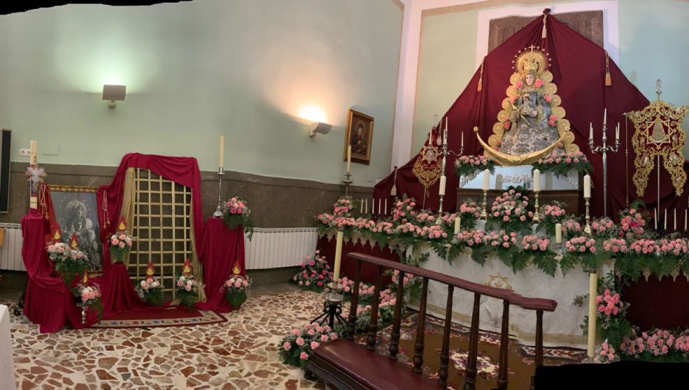 Imagen de la virgen del Rocío en Albacete 