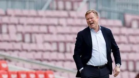 El entrenador del FC Barcelona, Ronald Koeman El entrenador del FC Barcelona, Ronald Koeman