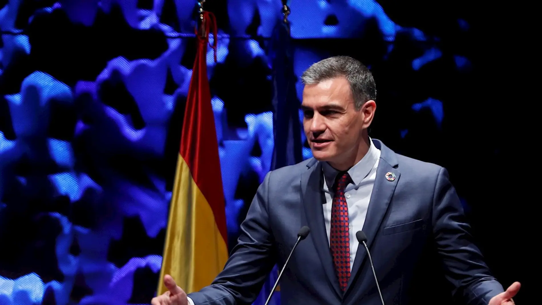 El presidente del Gobierno, Pedro Sánchez, pronuncia un discurso durante la inauguración del IV Congreso Iberoamericano CEAPI
