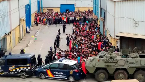 Devolución de migrantes en Ceuta Devolución de migrantes en Ceuta