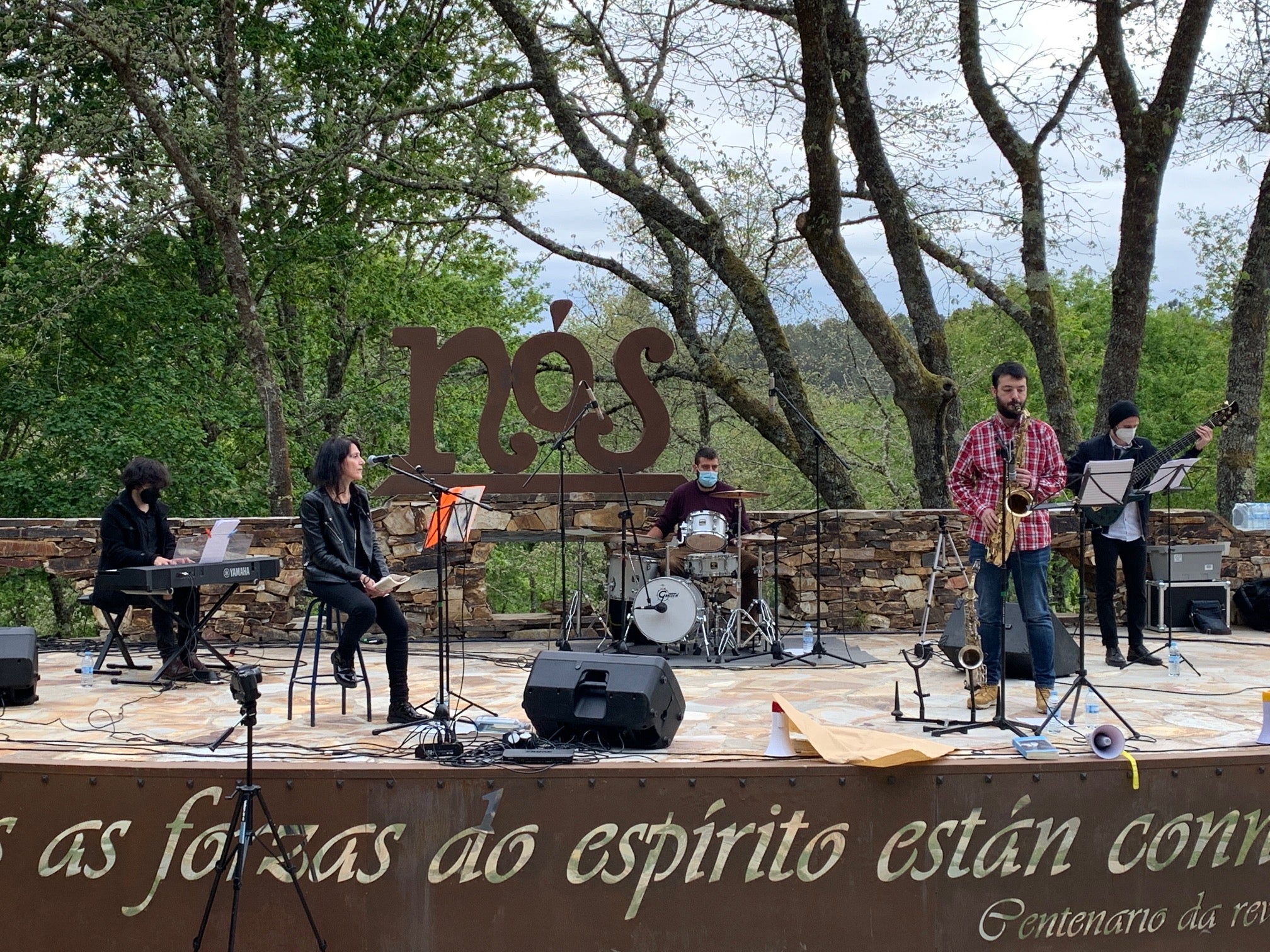 Xela Arias, na Insua dos Poetas, feita jazz e palabra Xela Arias, na Insua dos Poetas, feita jazz e palabra