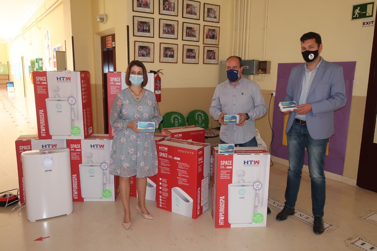 Los colegios turolenses empiezan a recibir los hepas del ayuntamiento Los colegios turolenses empiezan a recibir los hepas del ayuntamiento
