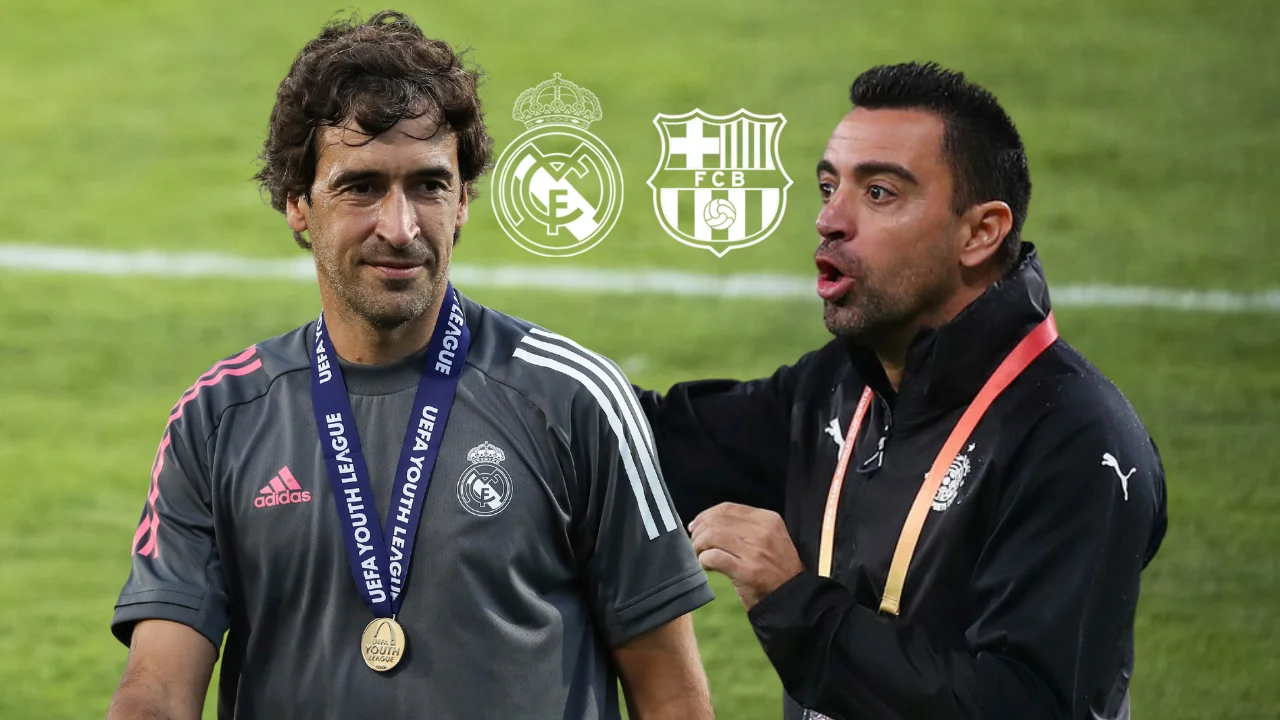 Raúl Gonzalez y Xavi Hernández