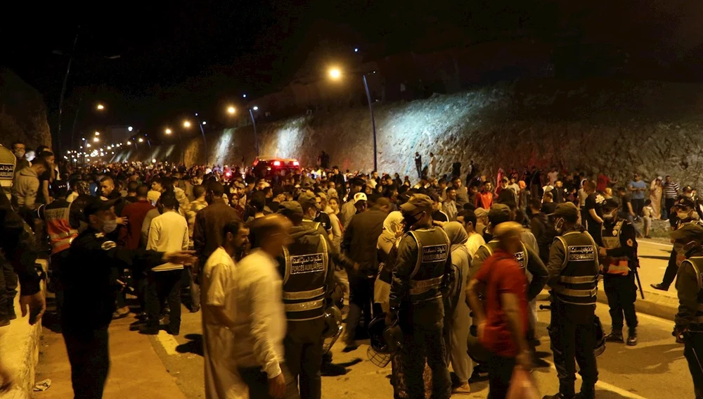 Llegada masiva de inmigrantes a Ceuta