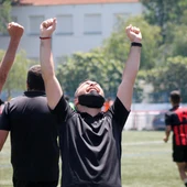 Adrián Cervera celebra el ascenso de la UD San Pedro Adrián Cervera celebra el ascenso de la UD San Pedro
