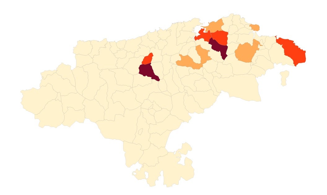¿En qué nivel sanitario se encuentra cada municipio de Cantabria? ¿En qué nivel sanitario se encuentra cada municipio de Cantabria?