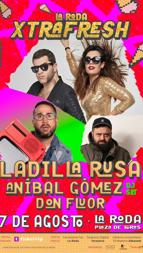 Cartel de los conciertos programados en la Roda Cartel de los conciertos programados en la Roda