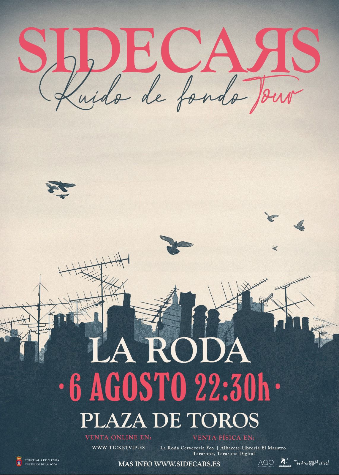 Sidecars y Ladilla Rusa actuarán en las fiestas patronales de la Roda , las más “moldeables” de su historia Sidecars y Ladilla Rusa actuarán en las fiestas patronales de la Roda , las más “moldeables” de su historia