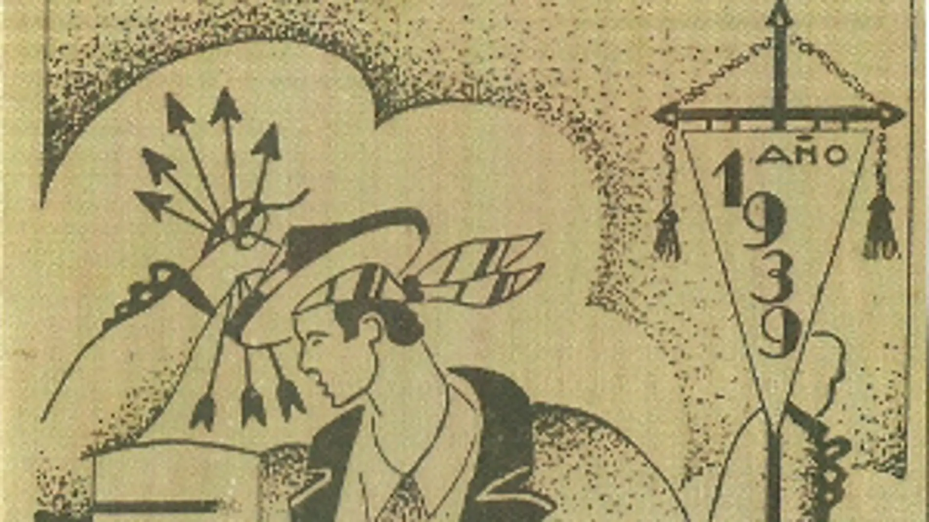 Cartel anunciador de les Fogueres en 1939