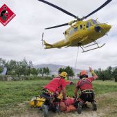 incendio guadalest bomberos