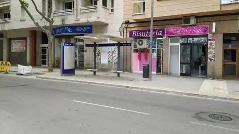 Obras en la calle Arquebisbe Aspàreg del barrio de Pere Garau de Palma Obras en la calle Arquebisbe Aspàreg del barrio de Pere Garau de Palma