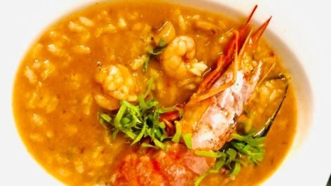 Arroz caldoso con marisco
