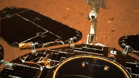 As&iacute; ve Marte la sonda china Tianwen-1: estas son las im&aacute;genes tras su amartizaje