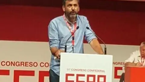 Secretario xeral saliente de CC.OO Galicia, Ramón Sarmiento Secretario xeral saliente de CC.OO Galicia, Ramón Sarmiento