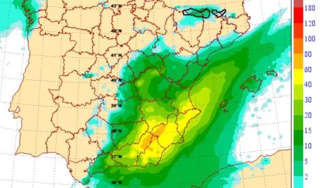 Acumulados de lluvia de entre 40 y 60 litros por metro cuadrado en la provincia de Alicante Acumulados de lluvia de entre 40 y 60 litros por metro cuadrado en la provincia de Alicante
