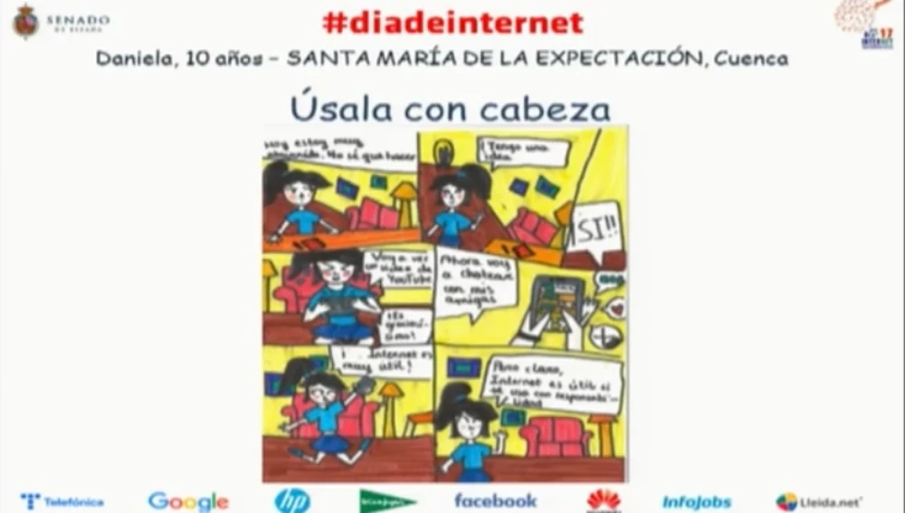 Dibujo "Úsala con cabeza", de Daniela Romero Dibujo "Úsala con cabeza", de Daniela Romero