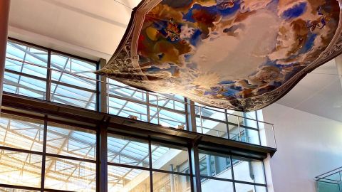 Cielo del Misteri en el hall de entrada 