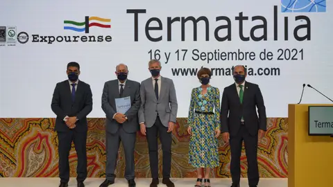 A Xunta aposta pola reactivación do turismo termal O vicepresidente primeiro da Xunta, Alfonso Rueda, asistiu a presentación da 20 edición da Feira Internacional de Turismo, Termal, Saúde e Benestar Termatalia que acollerá Expourense o 16 e o 17 de setembro