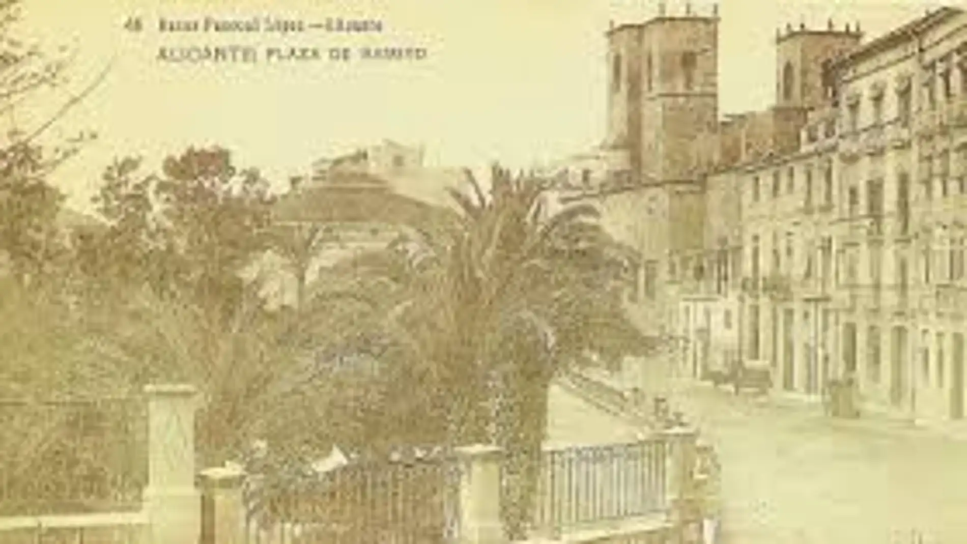 foto histórica del Raval Roig de Alicante 