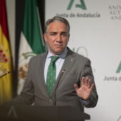 El consejero de la Presidencia y Portavoz de la Junta de Andalucía, Elías Bendodo, en una imagen de archivo