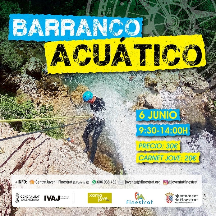 Finestrat organiza una jornada de Barranquismo acuático para jóvenes Finestrat organiza una jornada de Barranquismo acuático para jóvenes