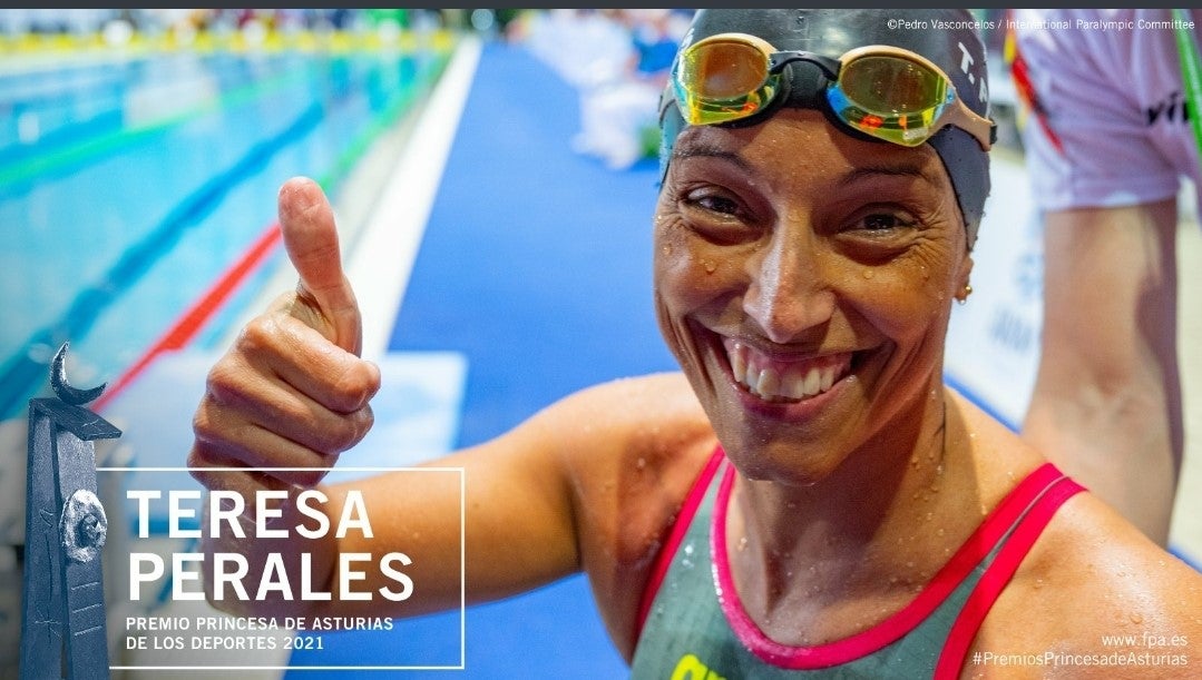 La campeona paralímpica de natación, Teresa Perales, premio Princesa de los Deportes La campeona paralímpica de natación, Teresa Perales, premio Princesa de los Deportes