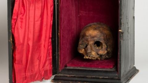 Reliquia del cráneo del Papa Luna Reliquia del cráneo del Papa Luna