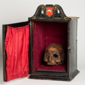 Reliquia del cráneo del Papa Luna