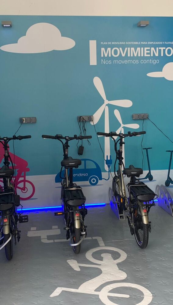 Aparcamiento de Bicis eléctricas en ENDESA