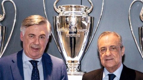 Ancelotti y Florentino P&eacute;rez