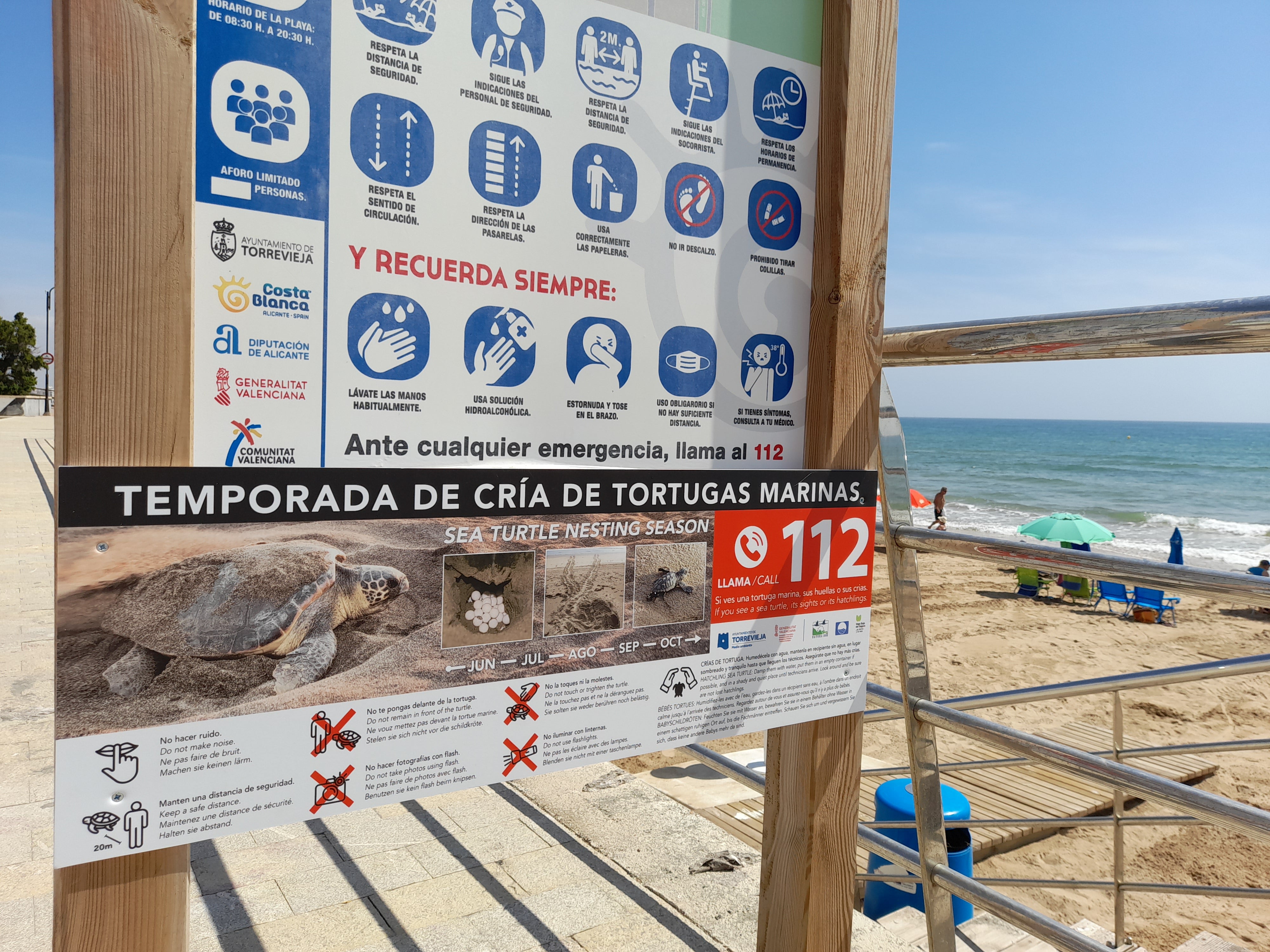 La Concejalía de Medio Ambiente instala carteles en las playas donde se explica cómo actuar en caso de nidificación de tortugas marinas La Concejalía de Medio Ambiente instala carteles en las playas donde se explica cómo actuar en caso de nidificación de tortugas marinas