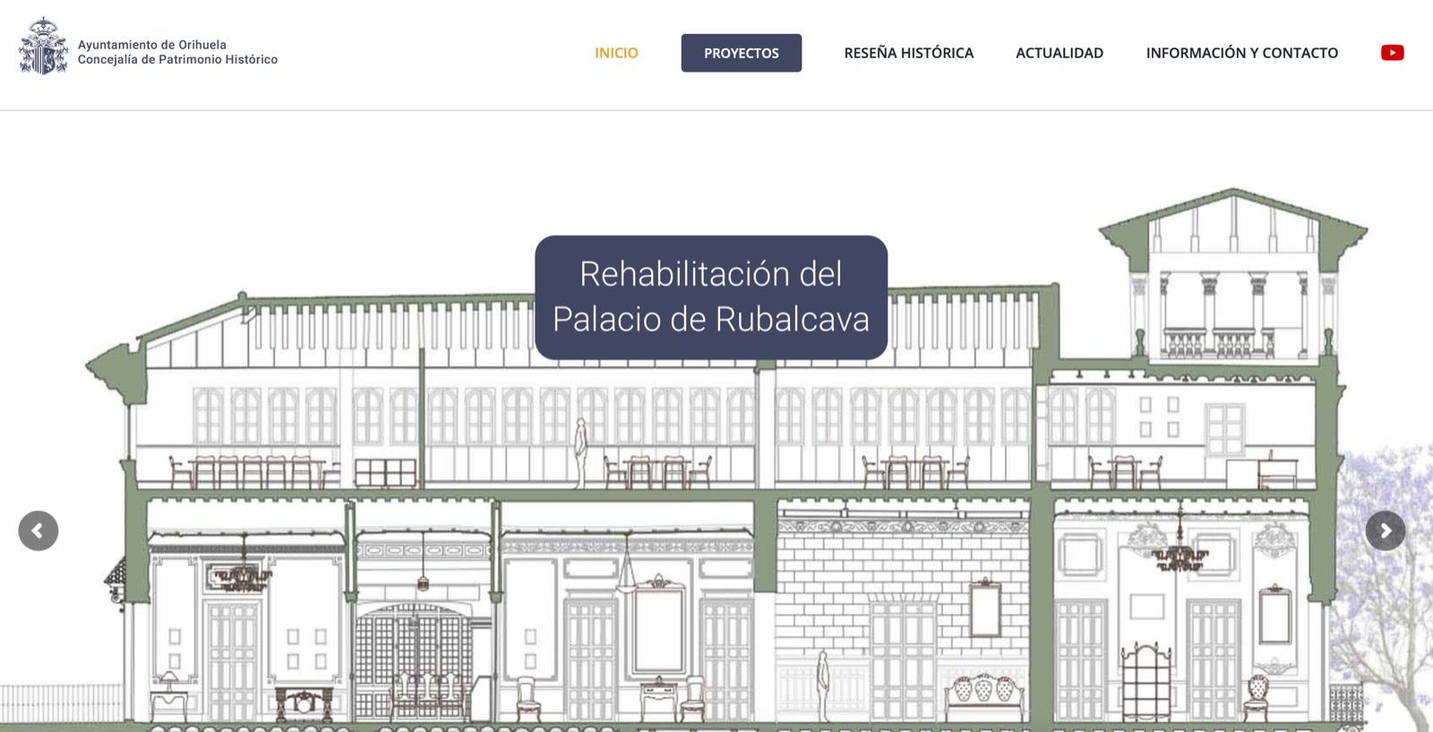 En esta página, habla de las actuaciones que se están llevando a cabo sobre elementos del Patrimonio Histórico Artístico de Orihuela En esta página, habla de las actuaciones que se están llevando a cabo sobre elementos del Patrimonio Histórico Artístico de Orihuela