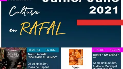 Rafal apuesta por la ‘Cultura segura’ frente al Covid-19 agenda cultural
