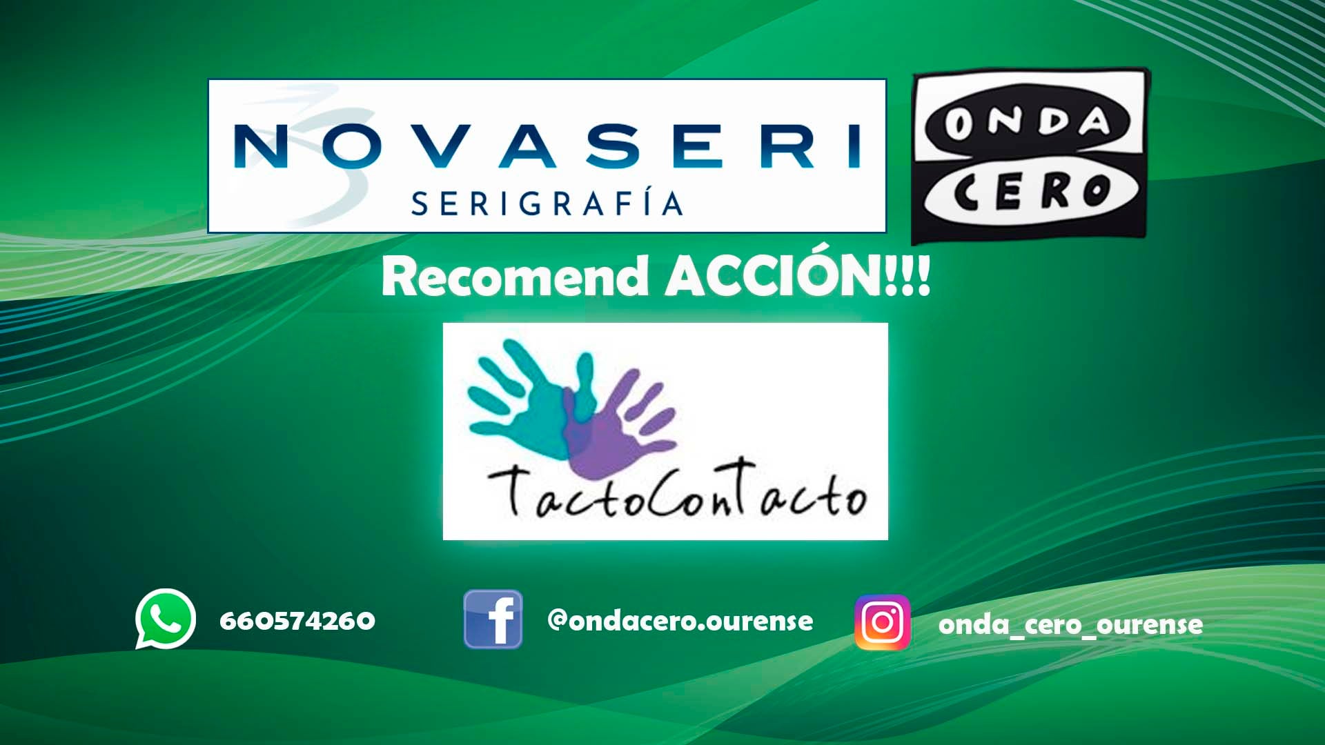 A cadea solidaria de Onda Cero Ourense e Novaseri Serigrafía A cadea solidaria de Onda Cero Ourense e Novaseri Serigrafía