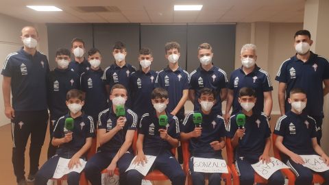 Los jugadores del Celta de La Liga Promises