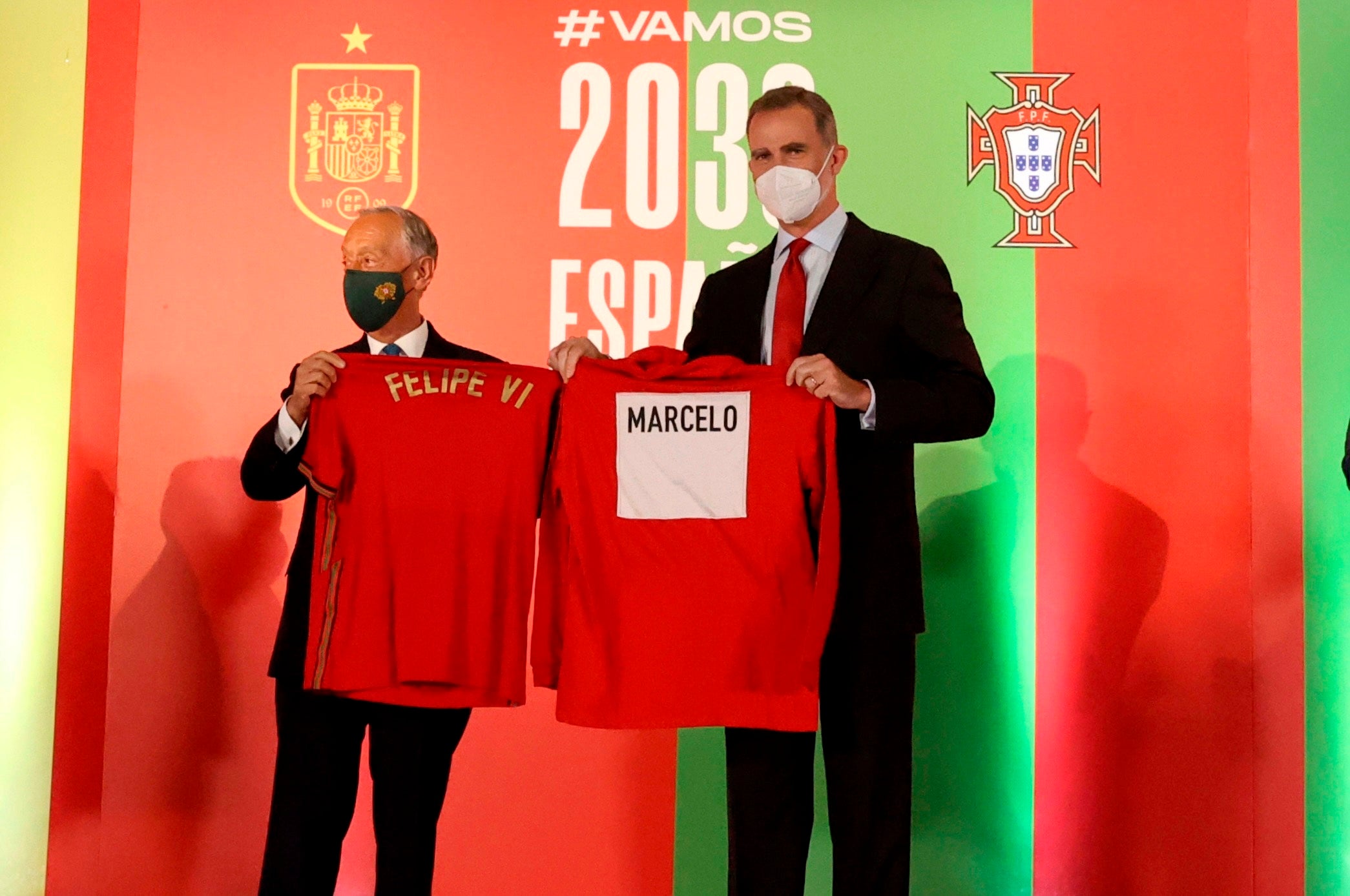 Felipe VI y Rebelo de Sousa apoyan la candidatura conjunta al Mundial 2030 Felipe VI y Rebelo de Sousa apoyan la candidatura conjunta al Mundial 2030