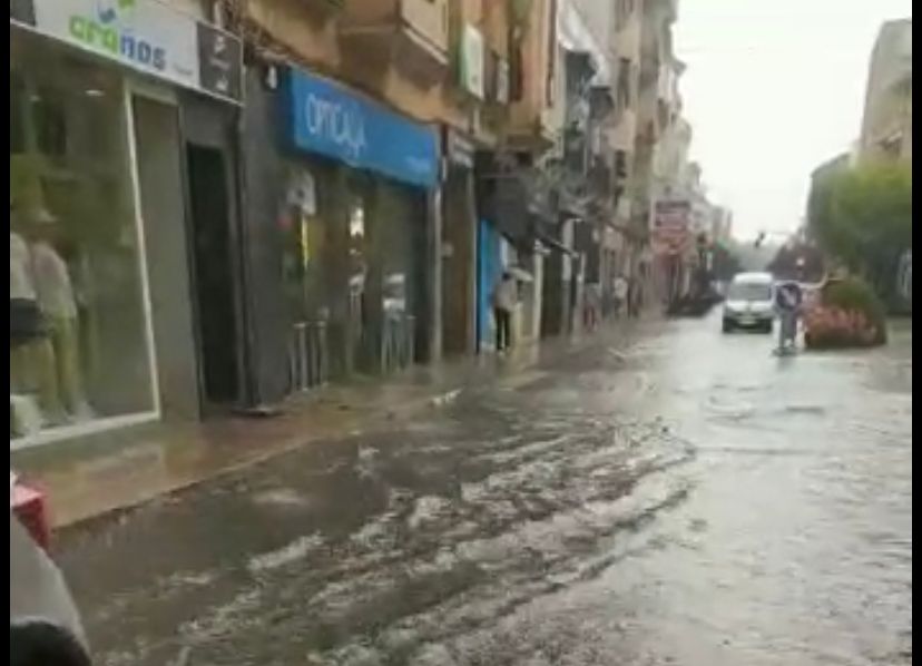 Gran tromba de agua en Tomelloso con 130 incidencias comunicadas Gran tromba de agua en Tomelloso con 130 incidencias comunicadas