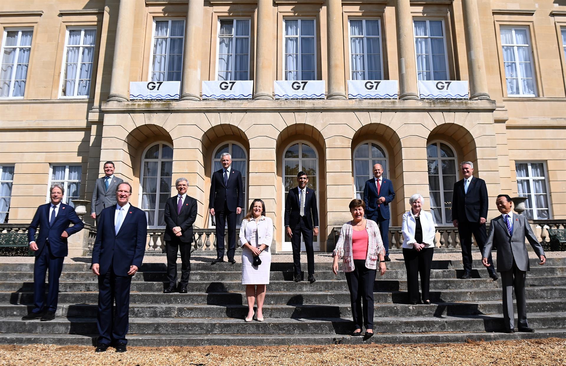 El G7 llega a un acuerdo "histórico" para reformar el sistema fiscal global El G7 llega a un acuerdo "histórico" para reformar el sistema fiscal global