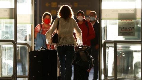 Terminal de llegadas del aeropuerto de Barajas, en Madrid