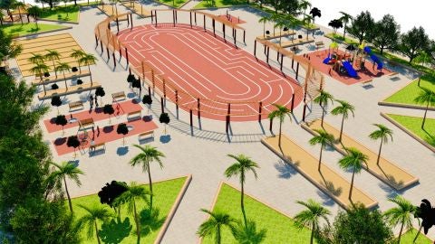 Aspecto que tendrá el nuevo Jardín de Andalucía de Elche. Aspecto que tendrá el nuevo Jardín de Andalucía de Elche.
