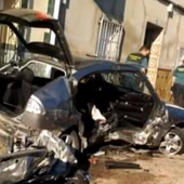 Imagen del accidente en Argamasilla de Alba, Ciudad Real Imagen del accidente en Argamasilla de Alba, Ciudad Real